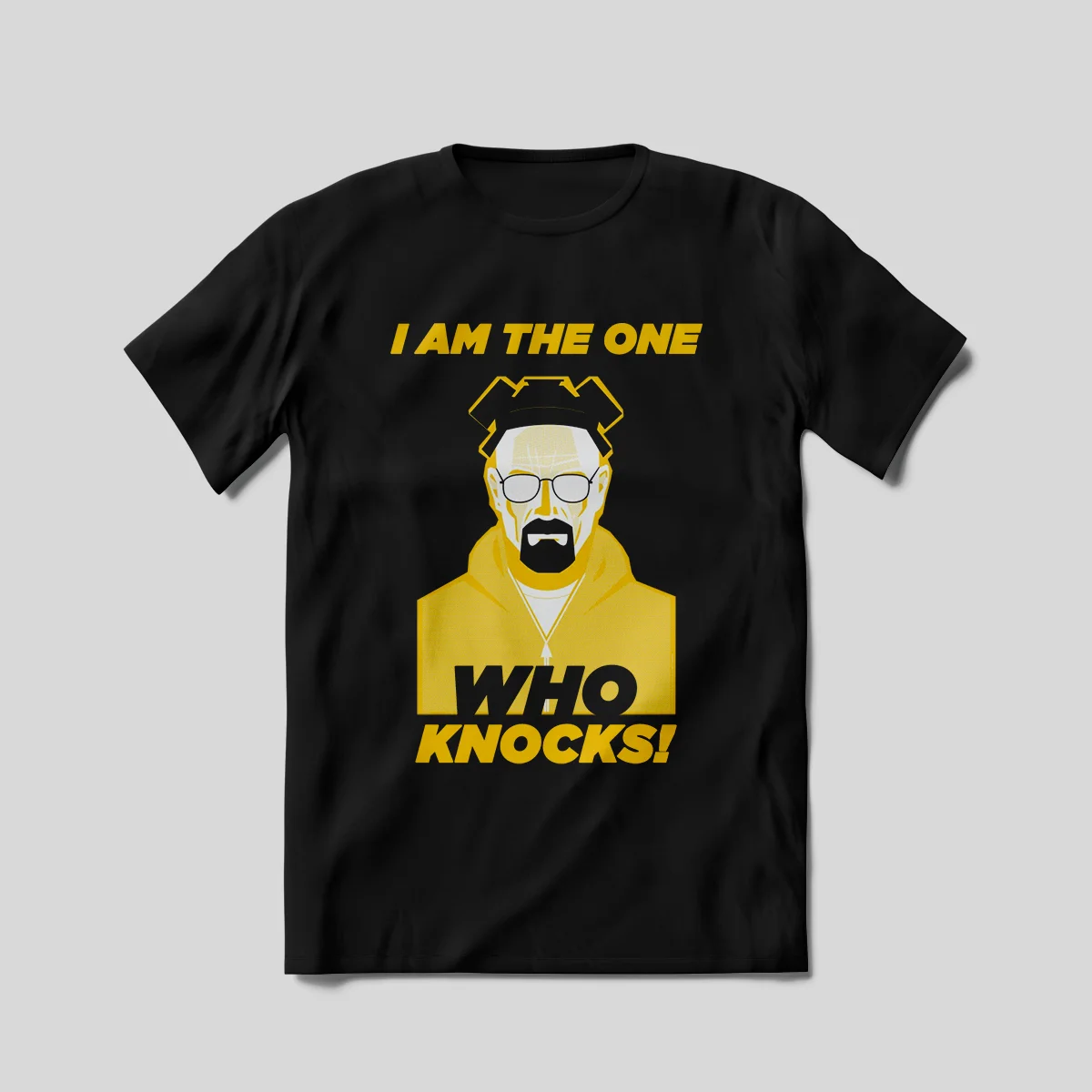 Break-ing Bad T-shirt 100% Cotton Tshirt with Walter Heisenberg I am the One Who Knocks T shirt short Sleeved Camiseta Футболка |