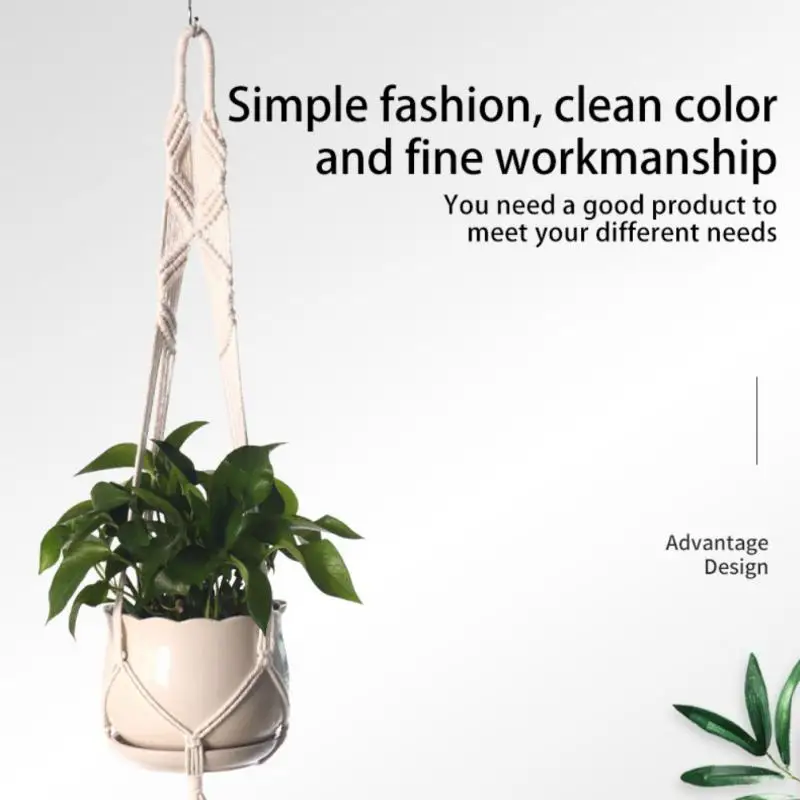 Plant Hangers Flower Pots Holder Stand Macrame Wall Decorations Hanger Flower Pot Rack Handmade Macrame Plant Home Garden Tool
Plant Hangers Flower Pots Holder Stand Macrame Wall Decorations Hanger Flower Pot Rack Handmade Macrame Plant Home Garden Tool
