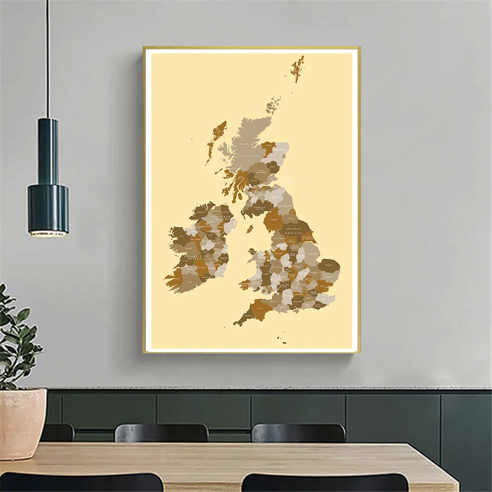 The United Kingdom Map Vintage Wall Art Poster Decorative Pictures Canvas Painting Home Decoration School Supplies Travel Gift
The United Kingdom Map Vintage Wall Art Poster Decorative Pictures Canvas Painting Home Decoration School Supplies Travel Gift
