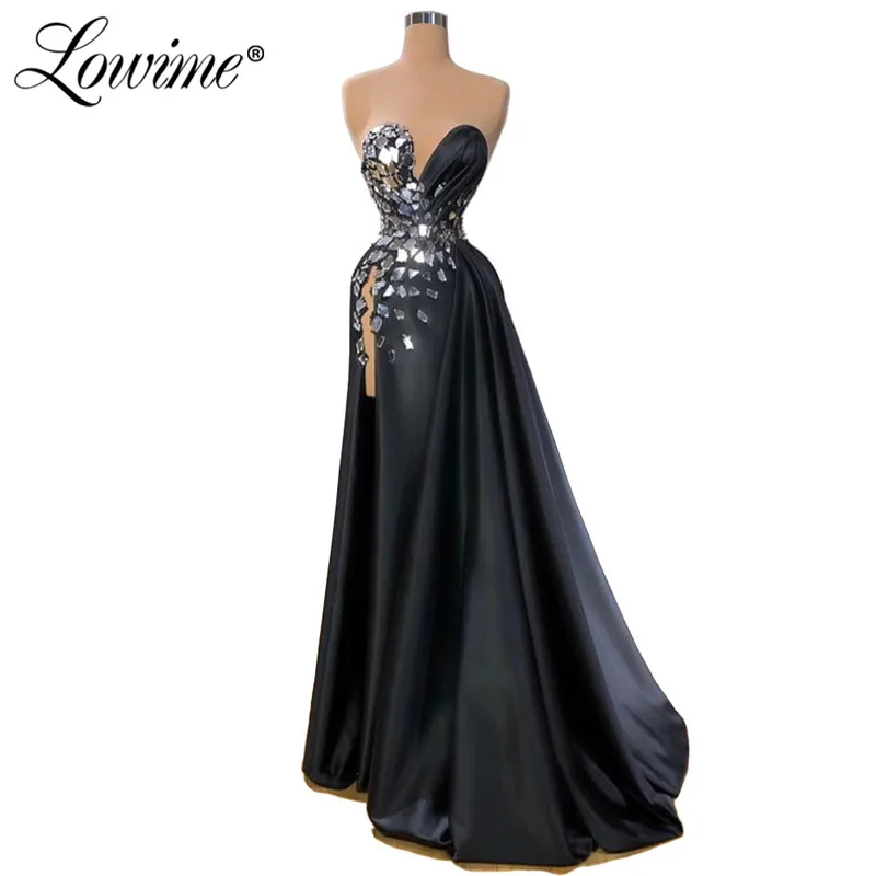 Saudi Arabia Black Evening Dress Beaded Long Prom Dresses 2020 Plus Size Dubai Party Dress High Split Side African Dress Vestido
Saudi Arabia Black Evening Dress Beaded Long Prom Dresses 2020 Plus Size Dubai Party Dress High Split Side African Dress Vestido