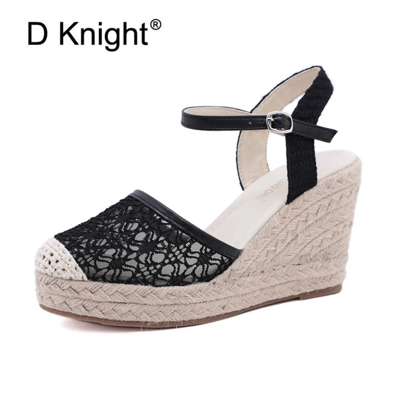 2020 Summer New Lace Breathable Wedges Sandals Shoes Woman Mesh Bohemian Straw Ankle Strap Ladies High Heels Sandals Shoes Wedge
2020 Summer New Lace Breathable Wedges Sandals Shoes Woman Mesh Bohemian Straw Ankle Strap Ladies High Heels Sandals Shoes Wedge