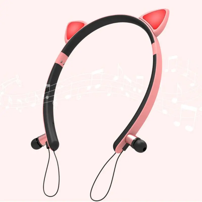Portable Cute Cat Headsets Cartoon Glowing Wireless Bluetooth 5.0 Magnetic Headphones for Girl Gift
Portable Cute Cat Headsets Cartoon Glowing Wireless Bluetooth 5.0 Magnetic Headphones for Girl Gift