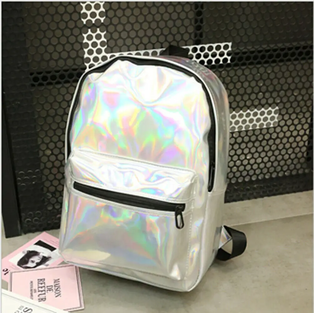 New Women Fashion Laser Zipper Backpack Girls PU Leather Large Capacity Anti-Theft Portable Travel School Bag
New Women Fashion Laser Zipper Backpack Girls PU Leather Large Capacity Anti-Theft Portable Travel School Bag
