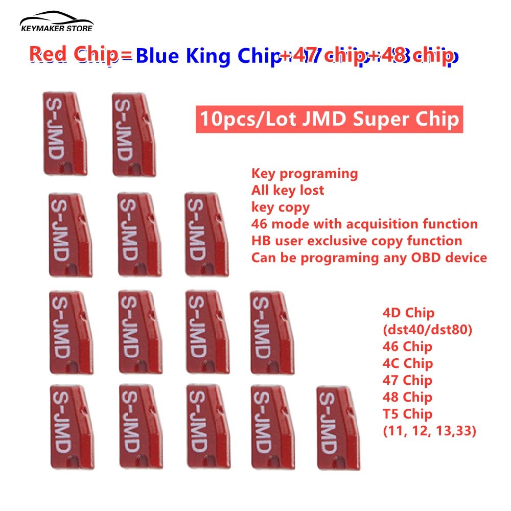 10PCS/Lot JMD Red Super King Chip Universal For Handy Baby JMD Red Chips For CBAY JMD46/48/4C/4D/G/King Chip In stcok
10PCS/Lot JMD Red Super King Chip Universal For Handy Baby JMD Red Chips For CBAY JMD46/48/4C/4D/G/King Chip In stcok