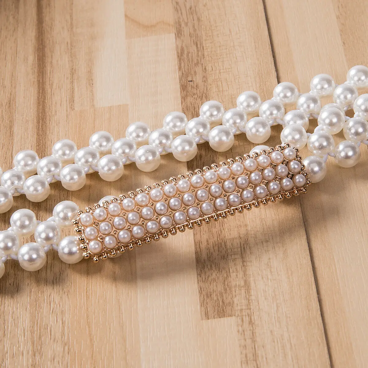 Brand New Rhinestone Buckle Pearl Elastic Belt Women Pearl Fashion Stretch Buckle Skinny Waist Chain Waistband Dress
Brand New Rhinestone Buckle Pearl Elastic Belt Women Pearl Fashion Stretch Buckle Skinny Waist Chain Waistband Dress