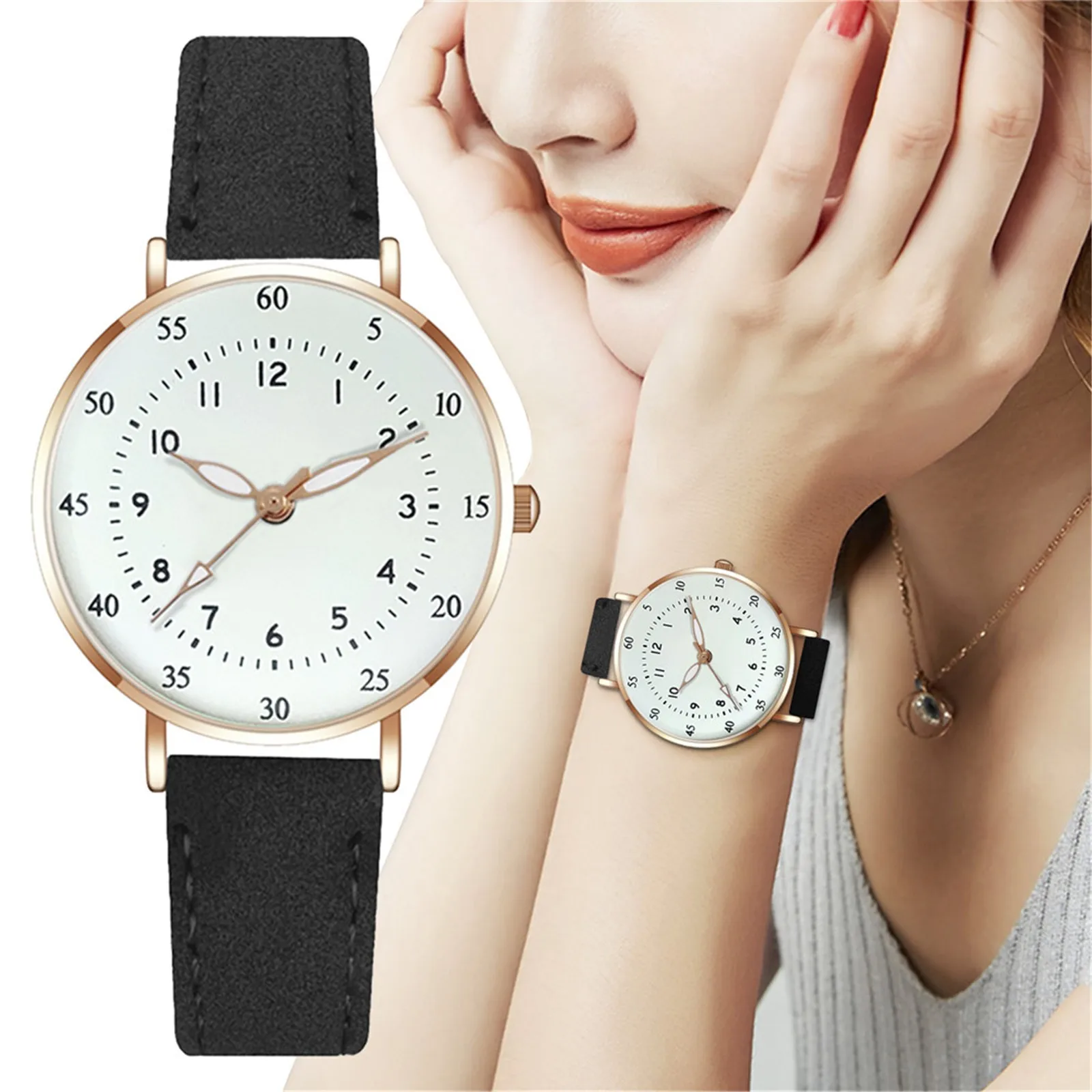 Round Scale Small Dial Ladies Watch Stone Grain Belt Quartz Watch
Round Scale Small Dial Ladies Watch Stone Grain Belt Quartz Watch