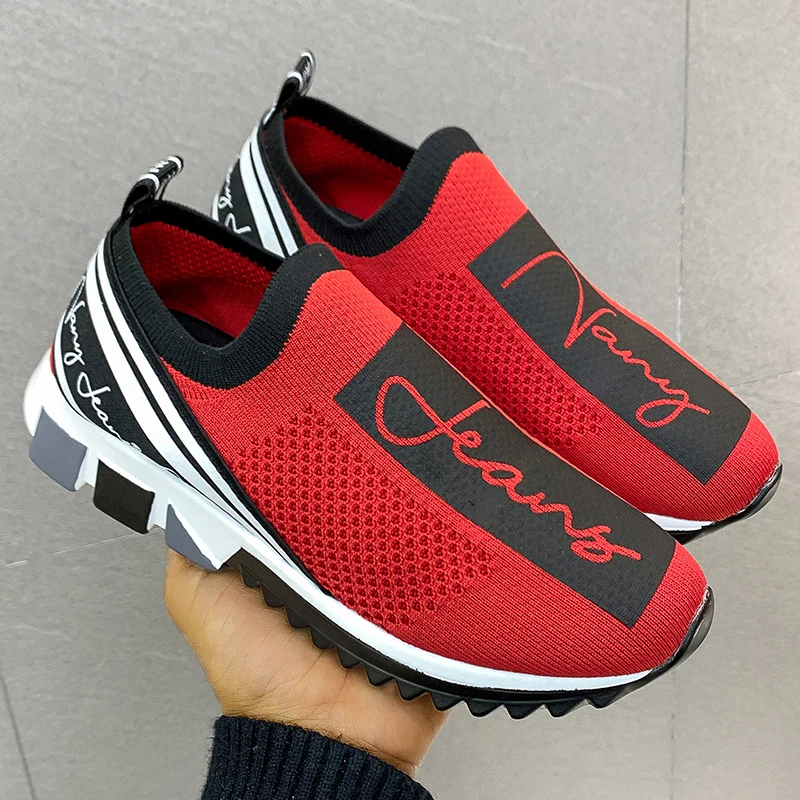 2021 Women Sneakers Breathable Sock Women's Shoes Trainers Brand Chaussure Homme Designer Unisex Couples Ladies Slip On Walking
2021 Women Sneakers Breathable Sock Women's Shoes Trainers Brand Chaussure Homme Designer Unisex Couples Ladies Slip On Walking