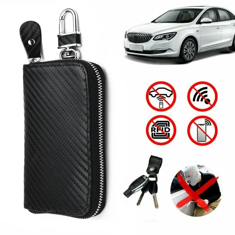 Car Keys Case FOB Signal Blocker Bag RFID Shielding Key Credit Card Bags Organizer For Safe Protection Car Styling
Car Keys Case FOB Signal Blocker Bag RFID Shielding Key Credit Card Bags Organizer For Safe Protection Car Styling