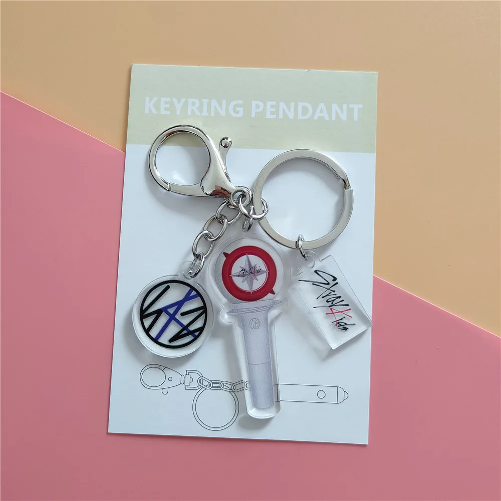Kpop Stray Kids ATEEZ light stick Mini keychain Acrylic Keyring Pendant high quality K-pop straykids lightstick Key chain
Kpop Stray Kids ATEEZ light stick Mini keychain Acrylic Keyring Pendant high quality K-pop straykids lightstick Key chain