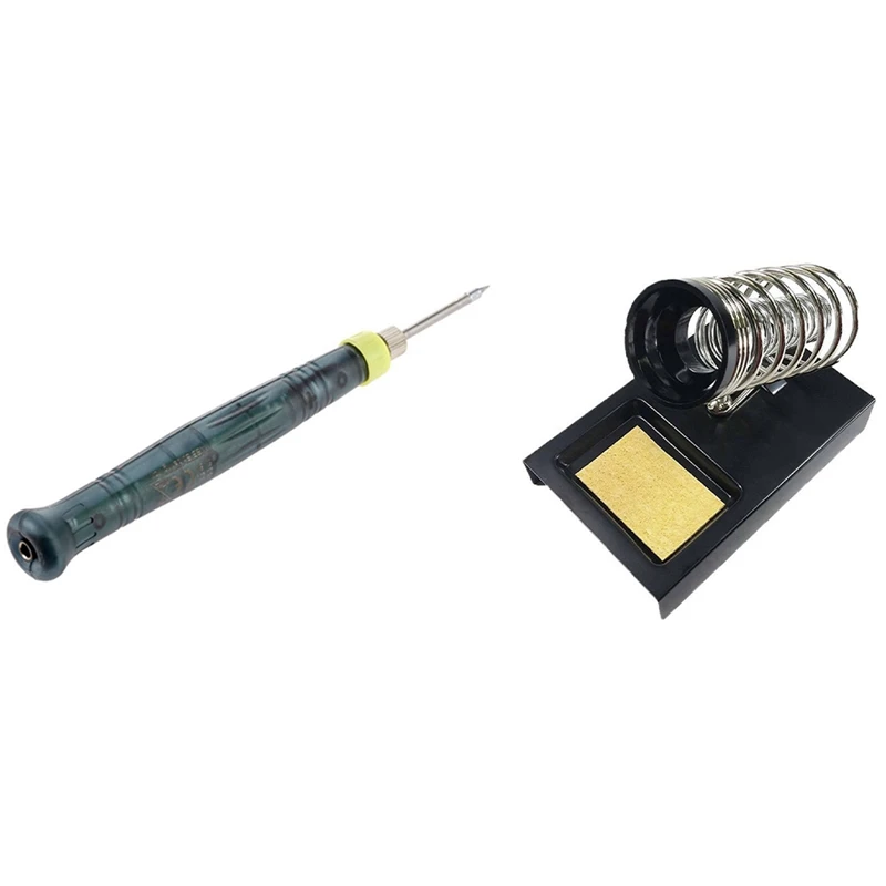 1set USB Electric Soldering Iron with Soldering Iron & 3x Removable Soldering Iron Support with Sponge Spring Base Black
1set USB Electric Soldering Iron with Soldering Iron & 3x Removable Soldering Iron Support with Sponge Spring Base Black