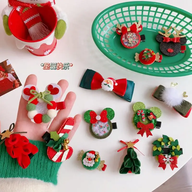 New Cute Christmas Hair Clip Christmas Tree Santa Claus Antler Children Bowknot Hair Bands Baby Hairpins Headwear Girl Hairpins
New Cute Christmas Hair Clip Christmas Tree Santa Claus Antler Children Bowknot Hair Bands Baby Hairpins Headwear Girl Hairpins