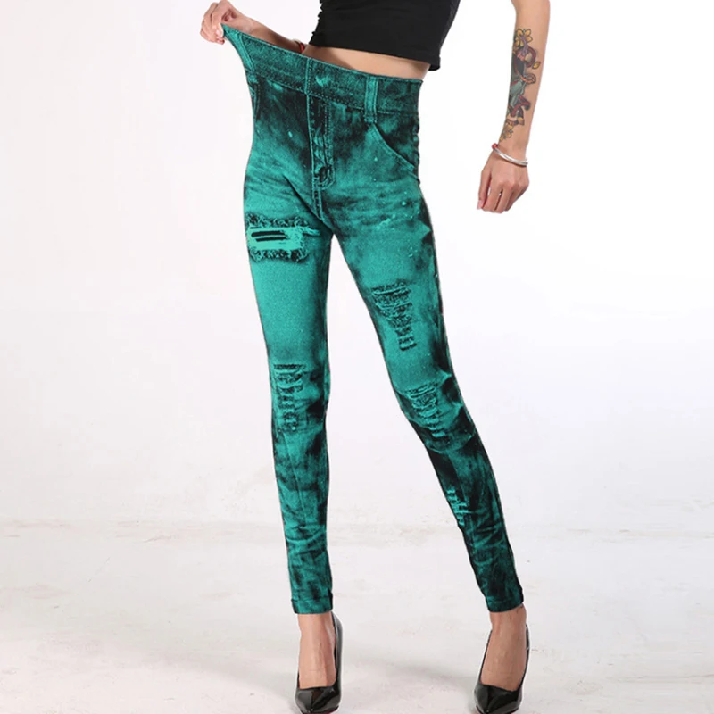 Hot Sell Sexy Elastic Imitation Faux Jeans Leggings High Waist Pants Fitness Slim Leggins Mujer2021 Sport Push Up Leggings Women
Hot Sell Sexy Elastic Imitation Faux Jeans Leggings High Waist Pants Fitness Slim Leggins Mujer2021 Sport Push Up Leggings Women