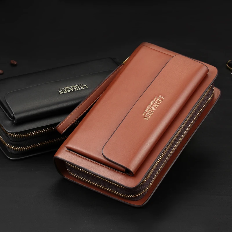 Leinasen Brand Men Wallets With Coin Pocket Zipper Double Zipper Male Wallet Long Large Men Purse Coin Clutch Bag
Leinasen Brand Men Wallets With Coin Pocket Zipper Double Zipper Male Wallet Long Large Men Purse Coin Clutch Bag