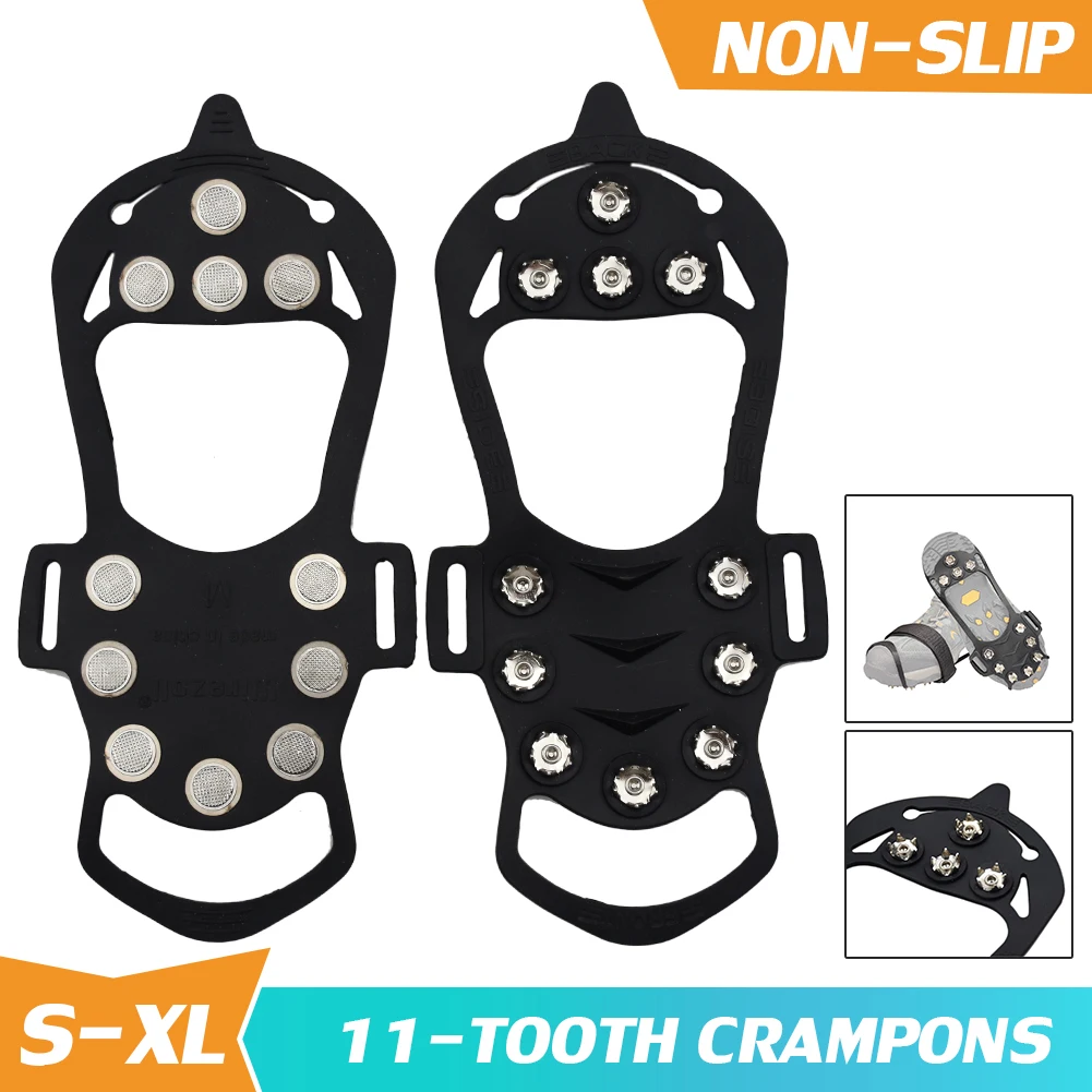 Sunvo Manganese Steel Ice Gripper Spikes With 11 Stud For Shoes Anti-slip Climbing Snow Crampons Cleats Chain Claws Grips Cover
Sunvo Manganese Steel Ice Gripper Spikes With 11 Stud For Shoes Anti-slip Climbing Snow Crampons Cleats Chain Claws Grips Cover