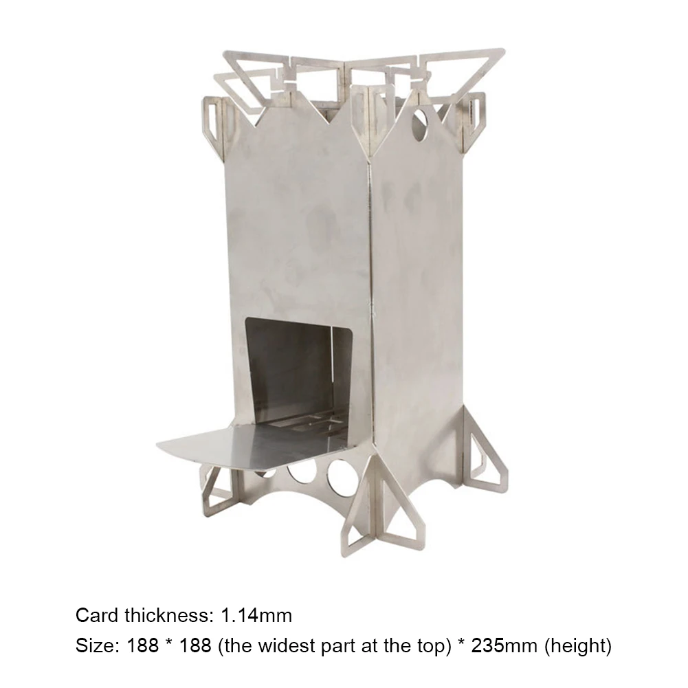 Stainless Steel Folding Wood Stove Practical Durable Multi-functional Outdoor Camping Picnic Burning Rocket Stove
Stainless Steel Folding Wood Stove Practical Durable Multi-functional Outdoor Camping Picnic Burning Rocket Stove