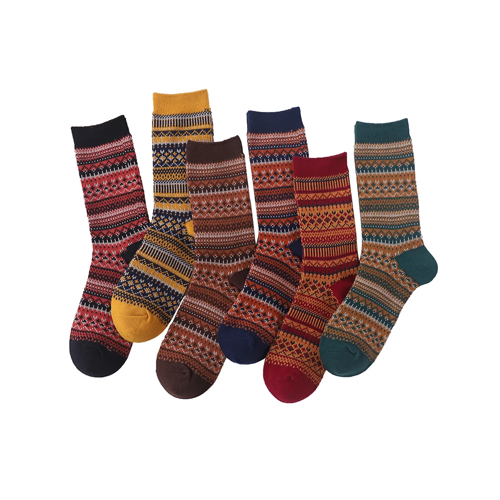 1 Pair Women Socks Spring Autumn Retro Style Men Couple Cotton Socks National Style Stripes Pattern Solid Color Socks
1 Pair Women Socks Spring Autumn Retro Style Men Couple Cotton Socks National Style Stripes Pattern Solid Color Socks