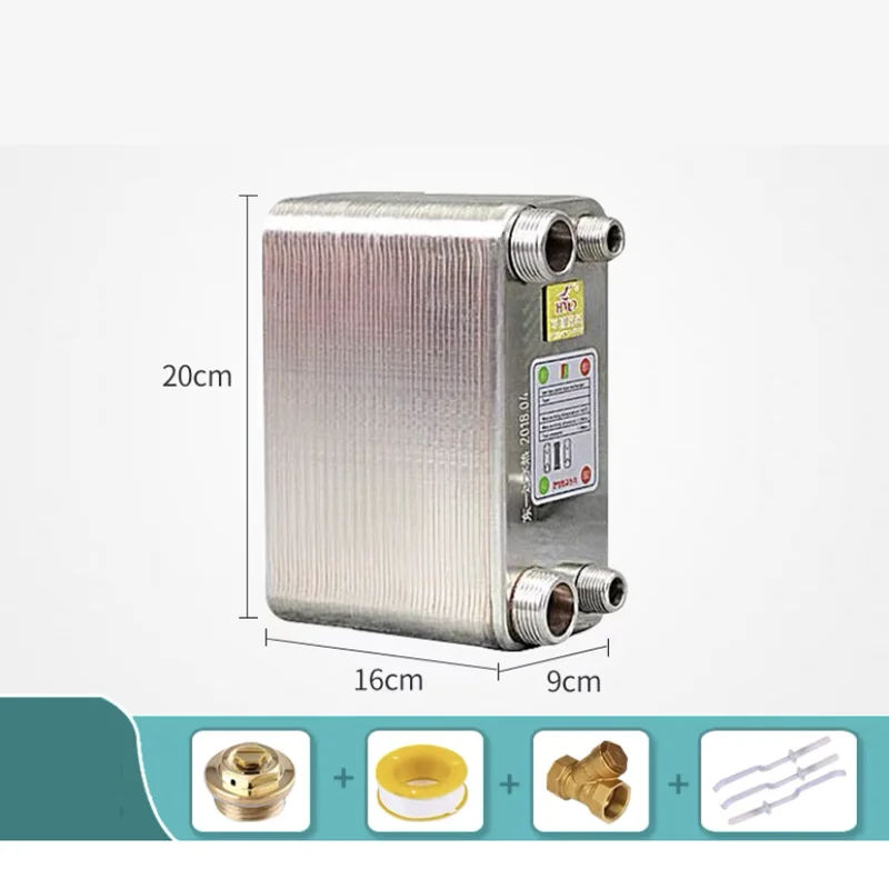 50 Plates Stainless Steel Heat Exchanger Brazed Plate Type Water Heater Chiller Cooler Counter Flow Chiller
50 Plates Stainless Steel Heat Exchanger Brazed Plate Type Water Heater Chiller Cooler Counter Flow Chiller