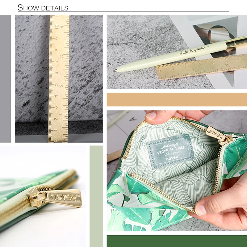 Plants Series Leather Pencil Bag Business Teacher Gift Stationery Set Ball Pen Brass Ruler Accessories Office Supplies
Plants Series Leather Pencil Bag Business Teacher Gift Stationery Set Ball Pen Brass Ruler Accessories Office Supplies