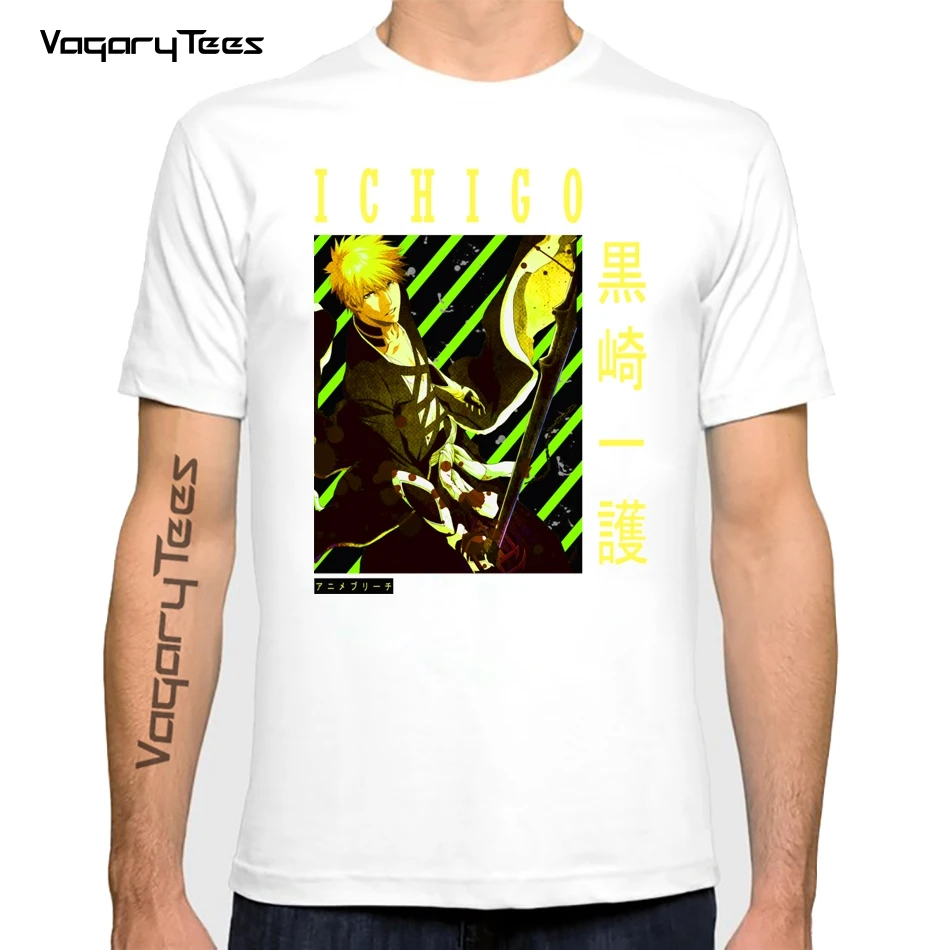 Забавная аниме футболка Vagarytees отбеливатель Ichigo, мужская новая белая Повседневная футболка, мужская Японская уличная футболка Манга унисек...
Забавная аниме футболка Vagarytees отбеливатель Ichigo, мужская новая белая Повседневная футболка, мужская Японская уличная футболка Манга унисек...