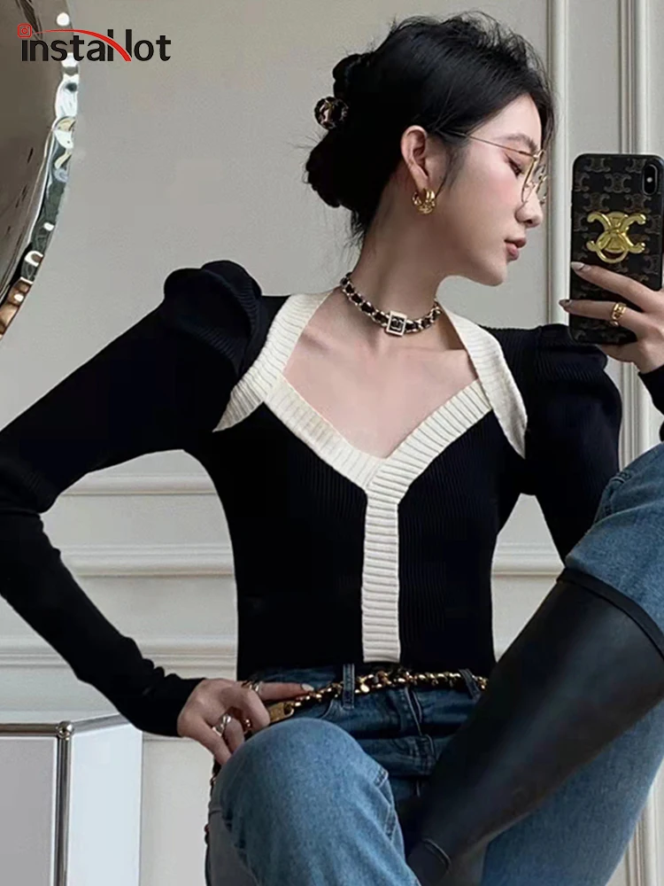 InstaHot Off White Women T Shirt Patchwork Puff Sleeve Spring Slim Elegant Casual Office Lady Tops Harajuku Female Clothing 2022
InstaHot Off White Women T Shirt Patchwork Puff Sleeve Spring Slim Elegant Casual Office Lady Tops Harajuku Female Clothing 2022