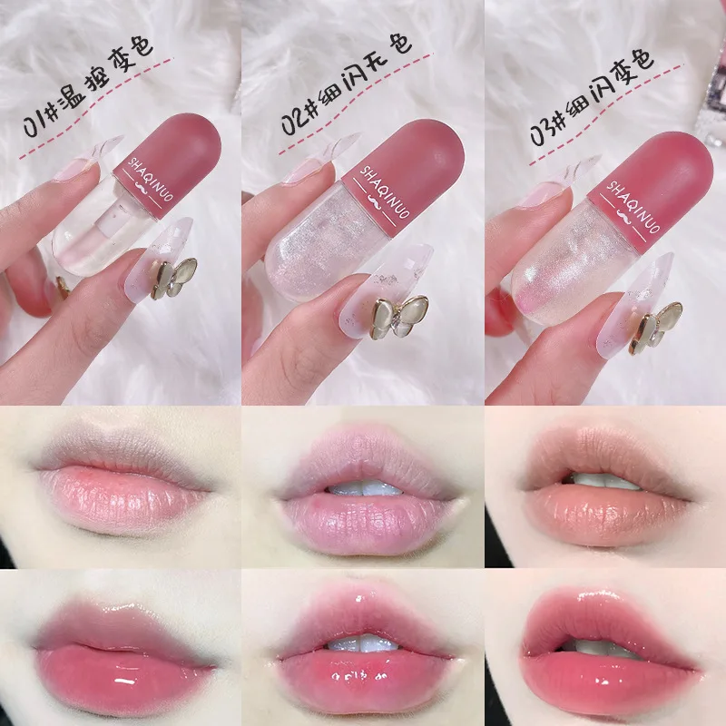 Mini Capsule Lip Gloss Moisturizing And Moisturizing Transparent Color-changing Lip Gloss Oil Pearlescent Lip Gloss
Mini Capsule Lip Gloss Moisturizing And Moisturizing Transparent Color-changing Lip Gloss Oil Pearlescent Lip Gloss