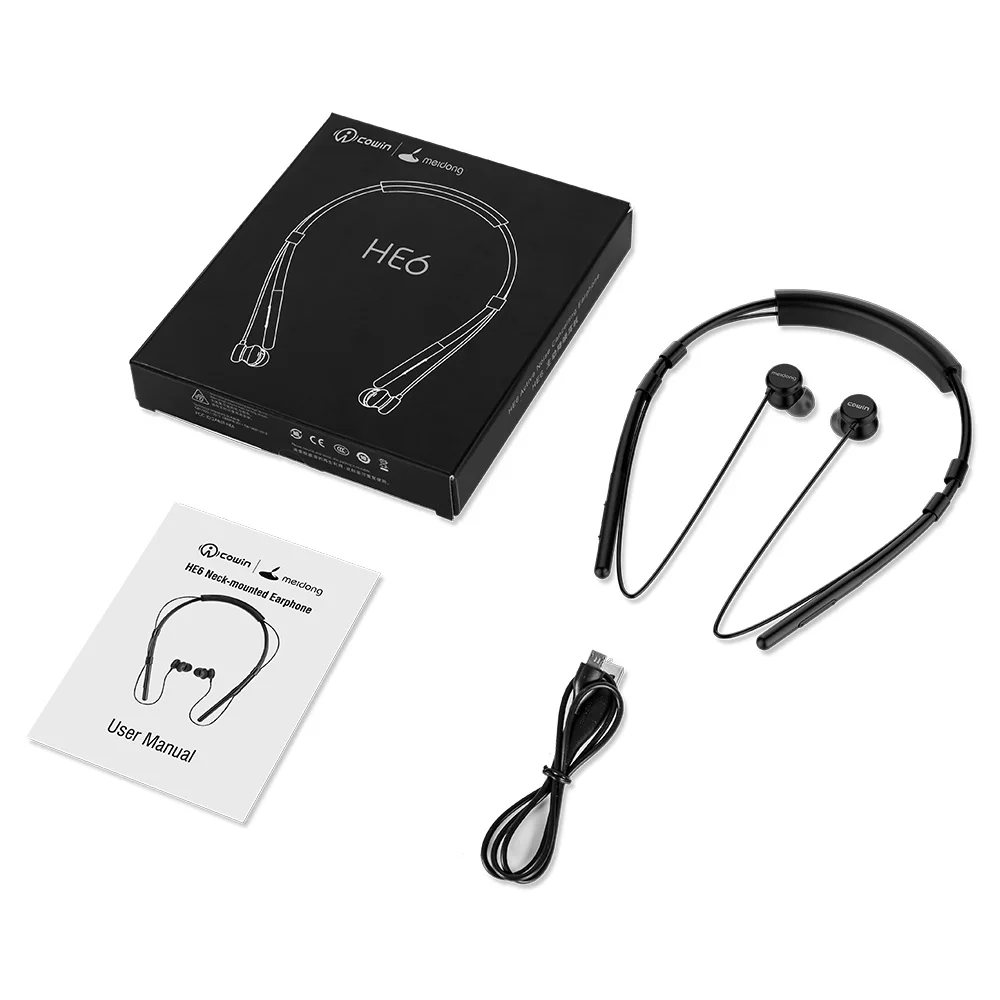 Meidong HE6 Neckband Bluetooth 5.0 Earphone Wireless Headset Sport Earbuds headphones For All Phoneswith mic Handsfree Stereo
Meidong HE6 Neckband Bluetooth 5.0 Earphone Wireless Headset Sport Earbuds headphones For All Phoneswith mic Handsfree Stereo