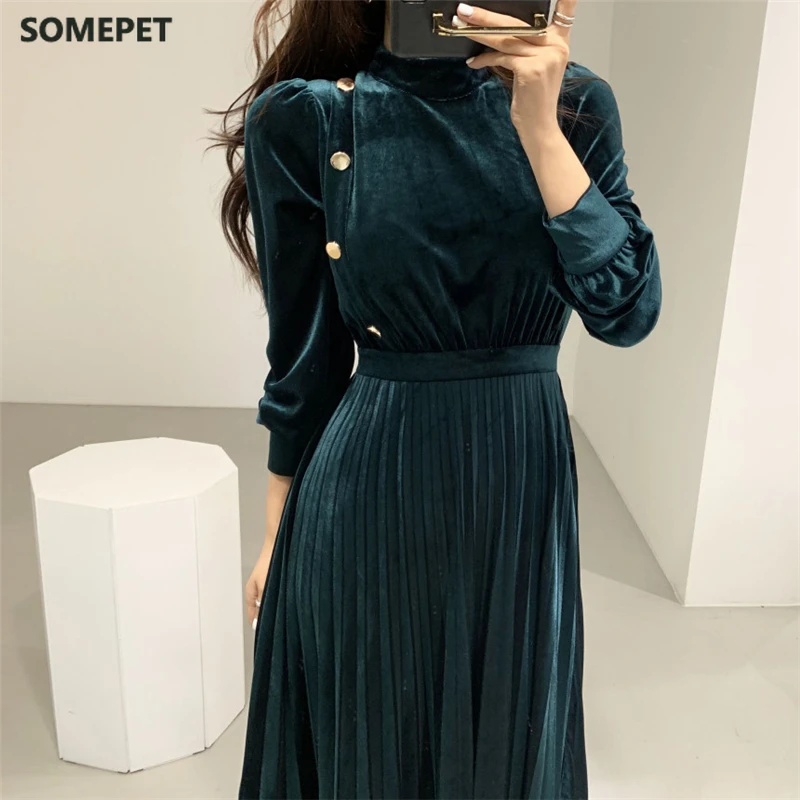 Retro Palace Style Velvet Office Lady Sexy Slim Elegant OL Work Wear Fashion Chic High Waist Women Long Dresses
Retro Palace Style Velvet Office Lady Sexy Slim Elegant OL Work Wear Fashion Chic High Waist Women Long Dresses