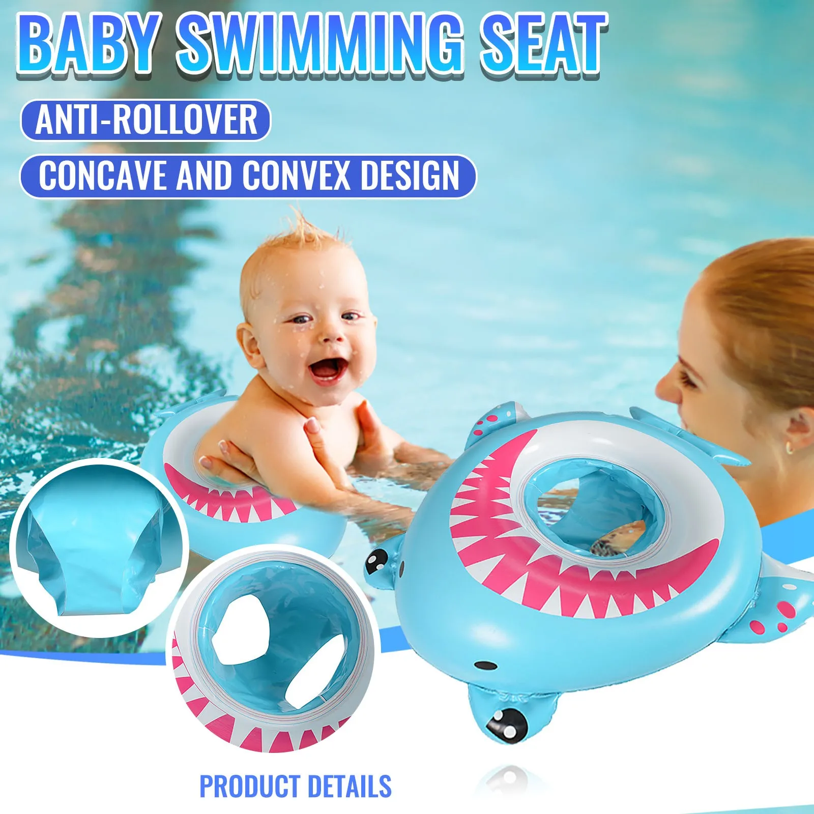 Inflatable Circle Baby Infant Float Pool Swimming Ring with Sunshade Floating Seat Summer Beach Party Pool Toys
Inflatable Circle Baby Infant Float Pool Swimming Ring with Sunshade Floating Seat Summer Beach Party Pool Toys