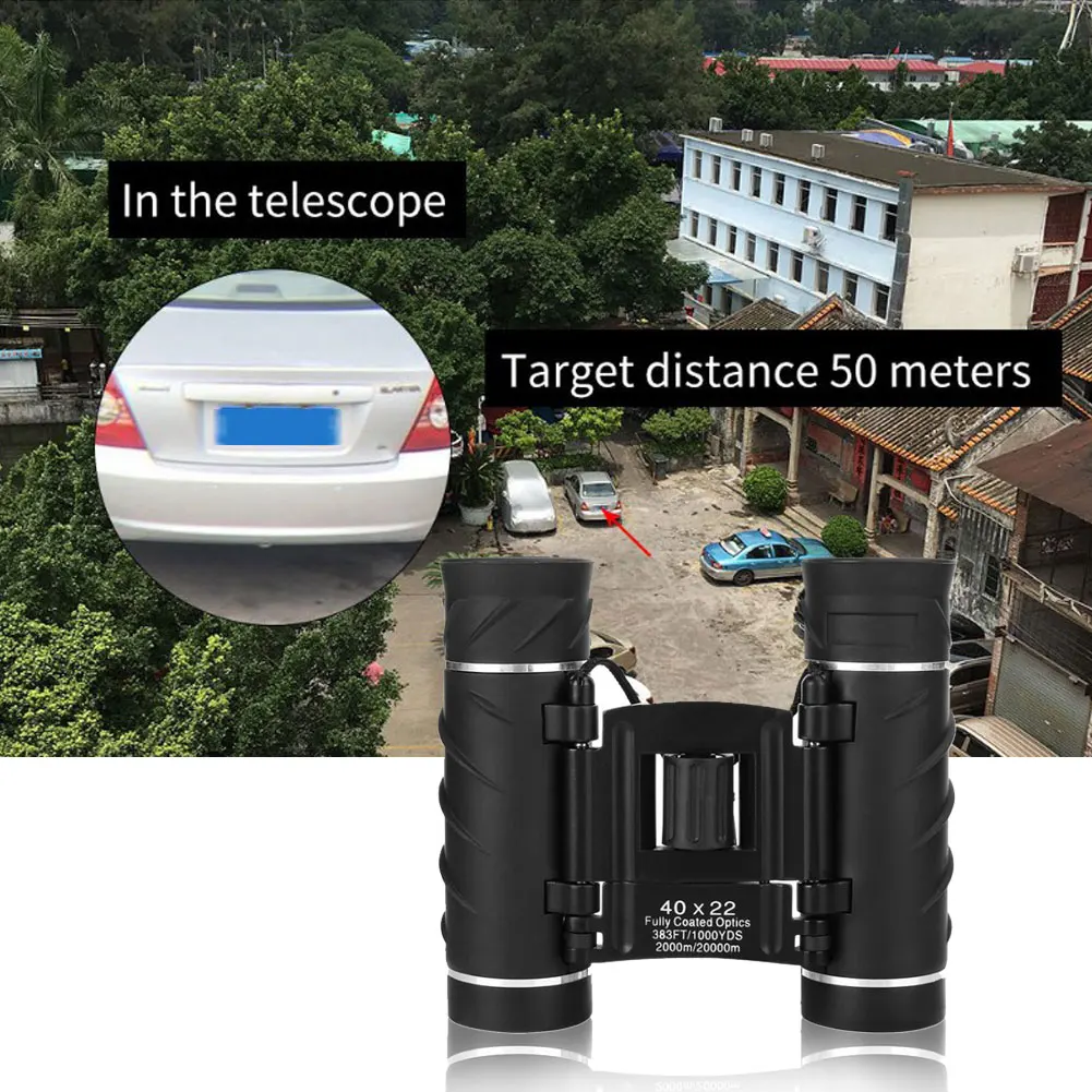40x22 HD Powerful Binoculars 2000M Long Range Folding Mini Telescope BAK4 FMC Optics For Hunting Sports Outdoor Camping Travel
40x22 HD Powerful Binoculars 2000M Long Range Folding Mini Telescope BAK4 FMC Optics For Hunting Sports Outdoor Camping Travel