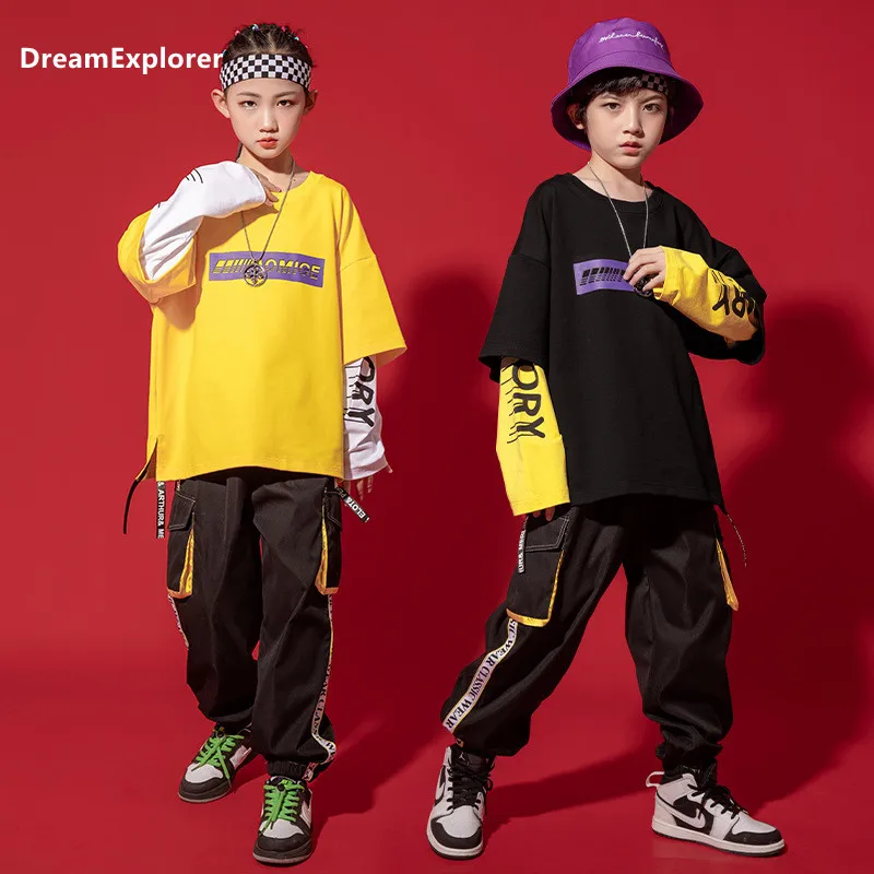 Boys Hip Hop Fake Two Pieces Sweatshirt Girls Street Dance Cargo Pant Child Joggers Clothes Sets Kids Streetwear Teen Costumes
Boys Hip Hop Fake Two Pieces Sweatshirt Girls Street Dance Cargo Pant Child Joggers Clothes Sets Kids Streetwear Teen Costumes