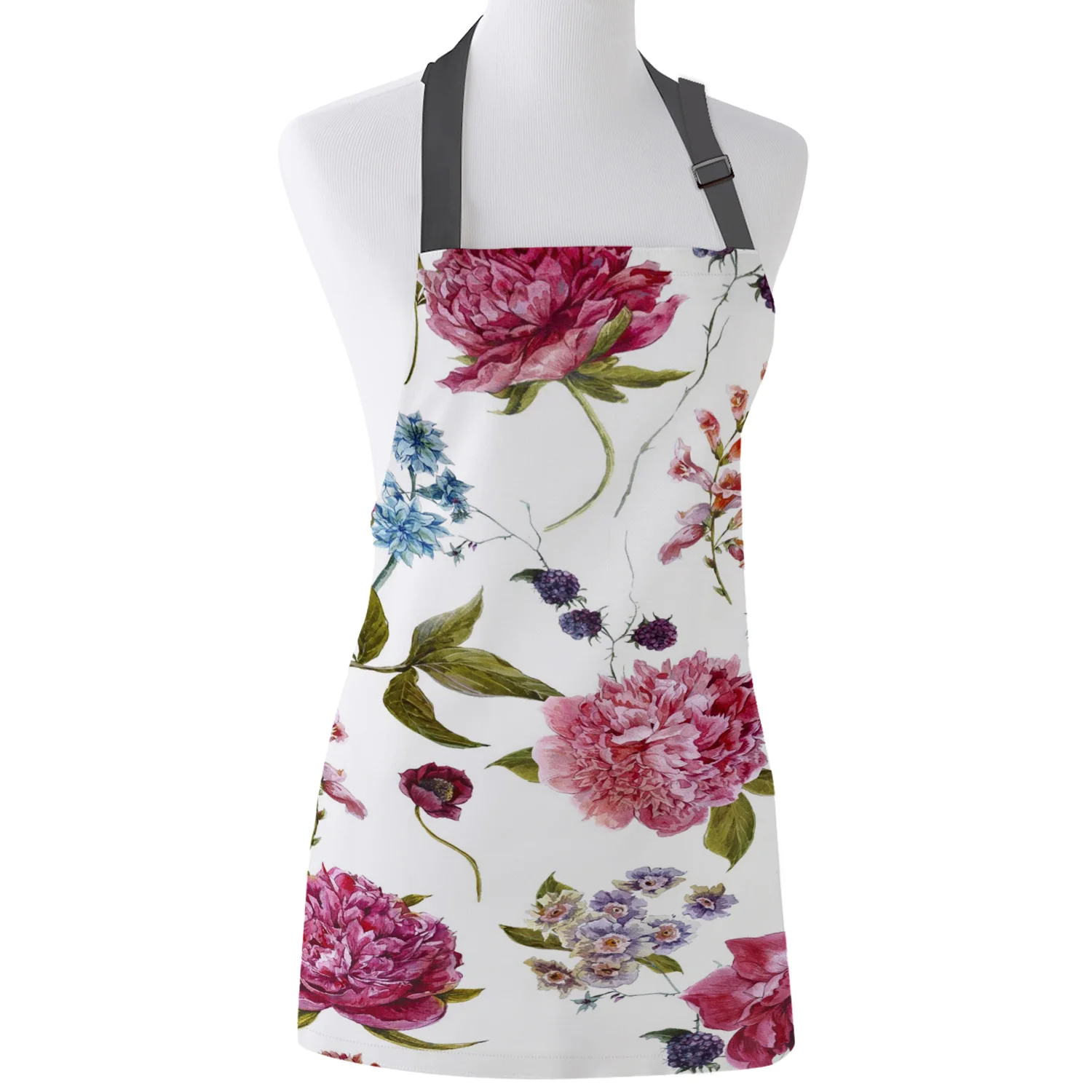 Peony Blackberry Print Apron Print Unisex Kitchen Bib with Adjustable Neck for Cooking Gardening
Peony Blackberry Print Apron Print Unisex Kitchen Bib with Adjustable Neck for Cooking Gardening