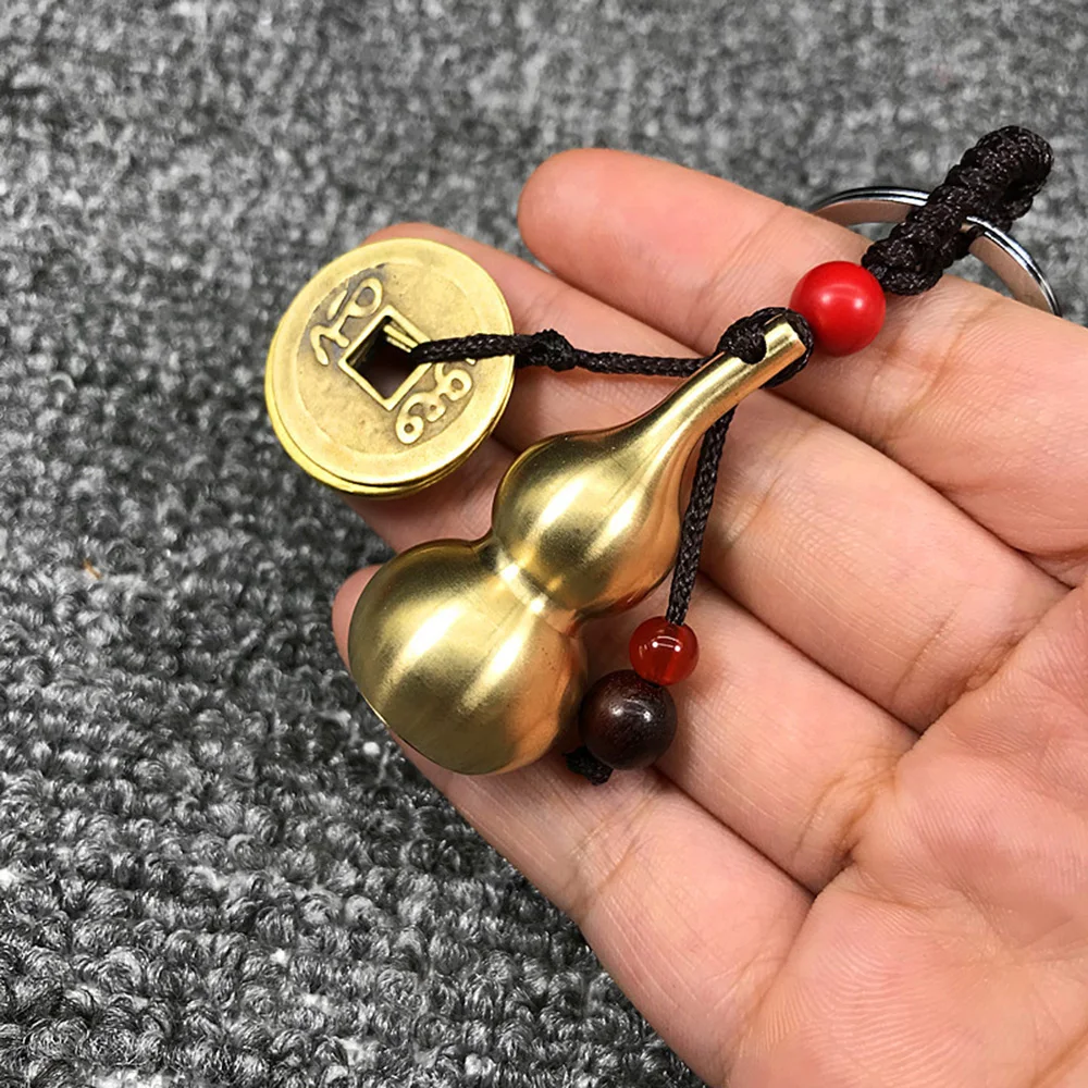 Coins With Brass Calabash Wu Lou Key Chain For Longevity Travel Safely Wealth Porsperity Success And Good Luck Blessing Paper
Coins With Brass Calabash Wu Lou Key Chain For Longevity Travel Safely Wealth Porsperity Success And Good Luck Blessing Paper
