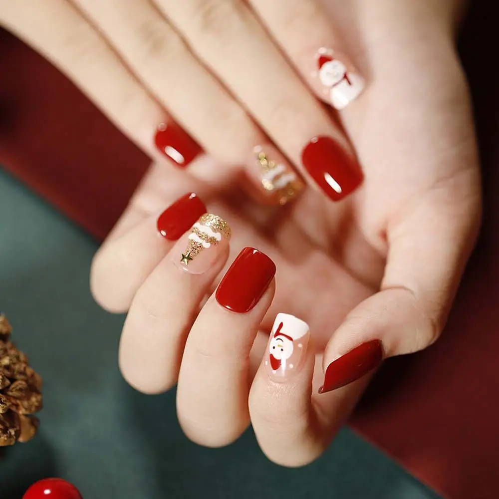 Santa Claus With Glue Detachable Elk Wearable Full Cover Nail Tip Manicure Accessories Fake Nail Christmas False Nails
Santa Claus With Glue Detachable Elk Wearable Full Cover Nail Tip Manicure Accessories Fake Nail Christmas False Nails