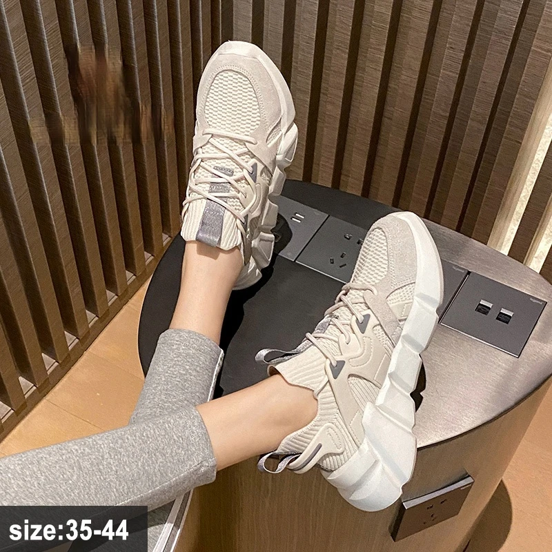 Women Chunky Sneakers Platform 2021 Fashion Spring Breathable Comfort Running Casual Couple Sport Shoes White Plus Size 35-44
Women Chunky Sneakers Platform 2021 Fashion Spring Breathable Comfort Running Casual Couple Sport Shoes White Plus Size 35-44