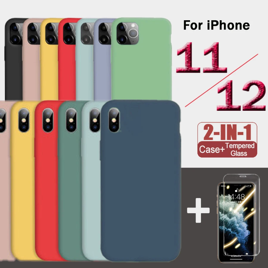 Чехол для iphone 12 чехол телефона 12mini pro max xsmax promax тонкий мягкий 11 x xr xs Защитное