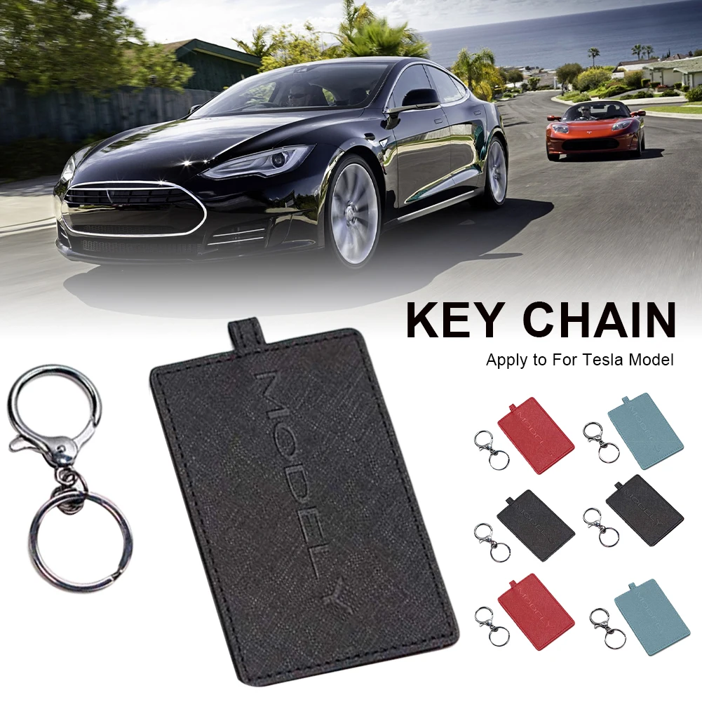 New Leather Car Key Card Holder Protector Cover For Tesla Model 3 Y Accessories Key Case Key Ring Bag Chain Clip Accessories
New Leather Car Key Card Holder Protector Cover For Tesla Model 3 Y Accessories Key Case Key Ring Bag Chain Clip Accessories