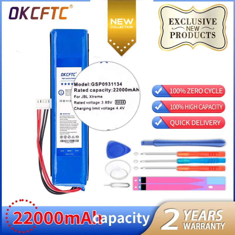 OKCFTC 22000mAh GSP0931134 Battery for JBL XTREME Xtreme 1 Xtreme1 Speaker Batteries
OKCFTC 22000mAh GSP0931134 Battery for JBL XTREME Xtreme 1 Xtreme1 Speaker Batteries