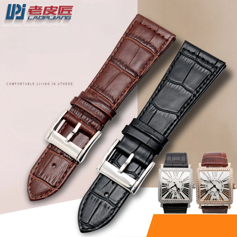 Leather Wristband for F-rank Mueller famerland skystar accessories 22 26 30mm Men's watchband with pin buckle watch strap belt
Leather Wristband for F-rank Mueller famerland skystar accessories 22 26 30mm Men's watchband with pin buckle watch strap belt