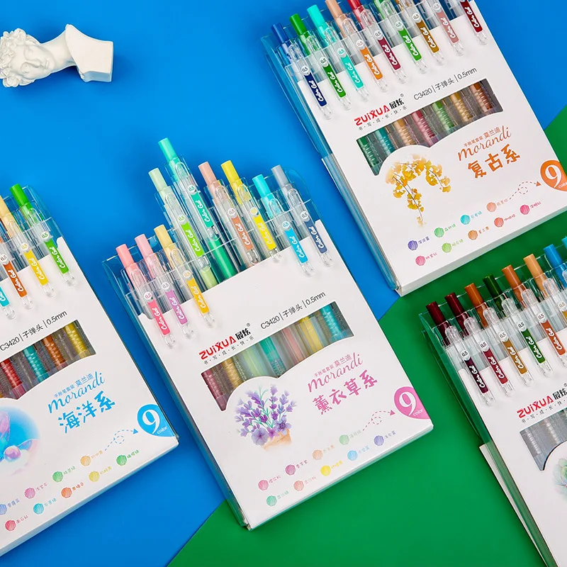 Color Gel Pen 9 Pcs Press Students Pen DIY Color Gel Pen Retro Lovely Girl Cute Gel Pen Cute Gift School Supplies Stationery
Color Gel Pen 9 Pcs Press Students Pen DIY Color Gel Pen Retro Lovely Girl Cute Gel Pen Cute Gift School Supplies Stationery