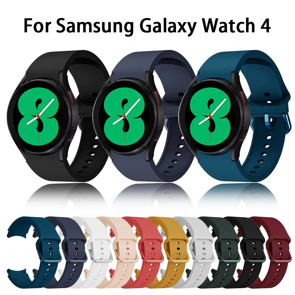 2021 New 20MM Silicone Watchband For Samsung Galaxy Watch 4 Classic 46mm/Galaxy Watch 4 44MM Original Strap Wristband Bracelet
2021 New 20MM Silicone Watchband For Samsung Galaxy Watch 4 Classic 46mm/Galaxy Watch 4 44MM Original Strap Wristband Bracelet