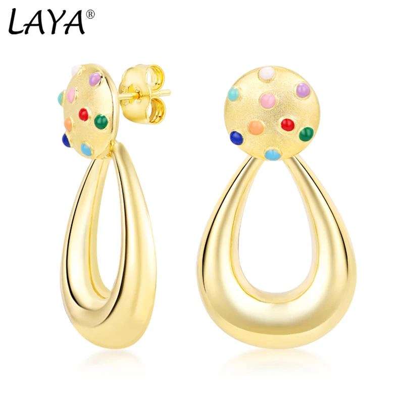 Laya Silver Drop Earrings For Women Pure 925 Sterling Silver Personality Geometric Design Color Enamel Jewelry Handmade Enamel
Laya Silver Drop Earrings For Women Pure 925 Sterling Silver Personality Geometric Design Color Enamel Jewelry Handmade Enamel