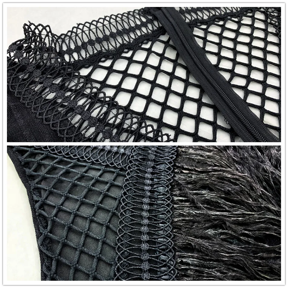 2019 Summer New Sexy Black Women's Dress Long Sleeve Feather Hollow Bodycon Skinny Dress Club Celebrity Party Dress Vestidos
2019 Summer New Sexy Black Women's Dress Long Sleeve Feather Hollow Bodycon Skinny Dress Club Celebrity Party Dress Vestidos