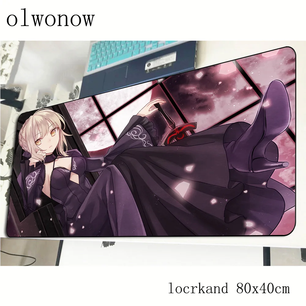 Saber Alter mousepad gamer Domineering 800x400x2mm gaming mouse pad fate notebook pc accessories laptop padmouse ergonomic mat
Saber Alter mousepad gamer Domineering 800x400x2mm gaming mouse pad fate notebook pc accessories laptop padmouse ergonomic mat