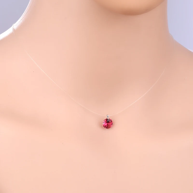 2021 Hot Selling Invisible Fishing Line Necklace Girl Trend Clavicle Chain Round Red Pendant Net Red Necklace Jewelry Female
2021 Hot Selling Invisible Fishing Line Necklace Girl Trend Clavicle Chain Round Red Pendant Net Red Necklace Jewelry Female