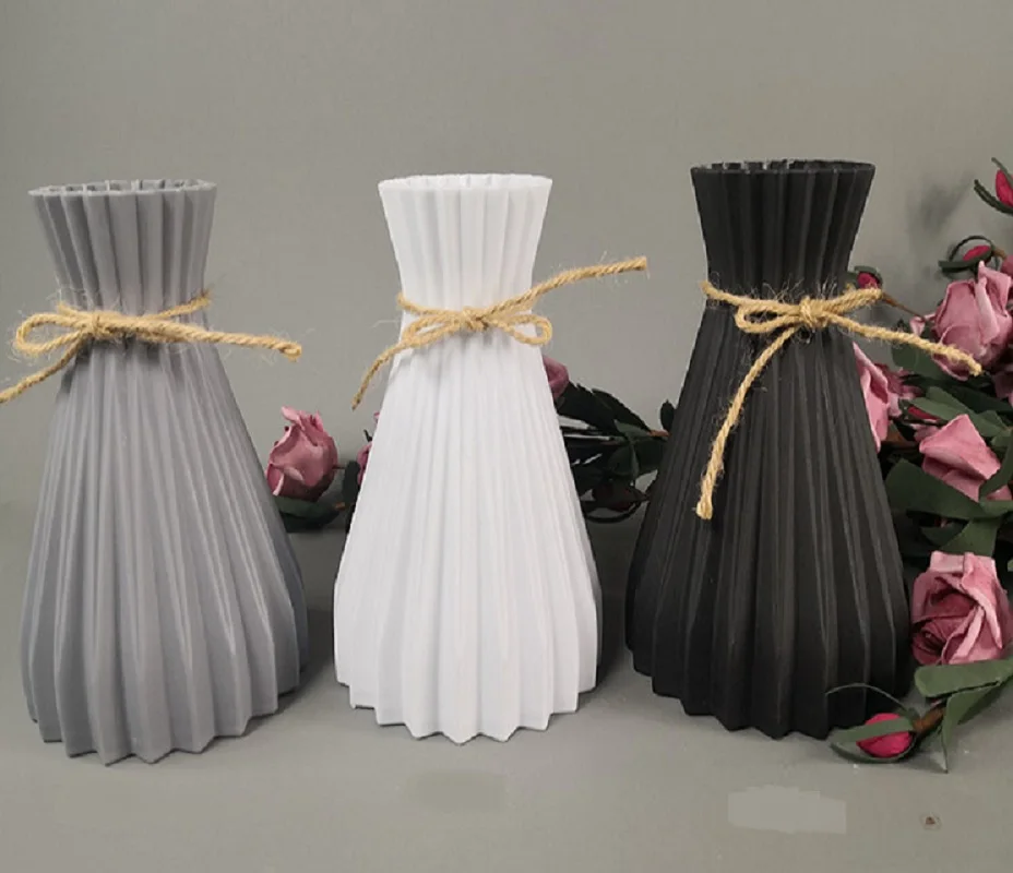 Plastic Vases Home Decoration Anti-ceramic Vases European Wedding Modern Decorations Rattan-like Unbreakable Creative Simplicity
Plastic Vases Home Decoration Anti-ceramic Vases European Wedding Modern Decorations Rattan-like Unbreakable Creative Simplicity