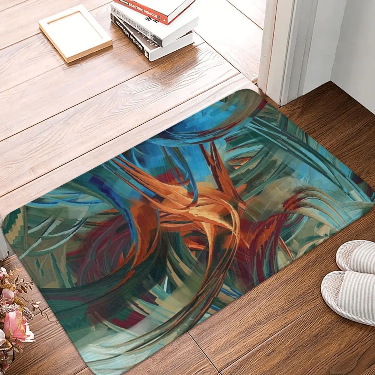 Informal Orange Brown White Blue Doormat Carpet Mat Rug Polyester PVC Non-Slip Floor Decor Bath Bathroom Kitchen Bedroom 40*60 
Informal Orange Brown White Blue Doormat Carpet Mat Rug Polyester PVC Non-Slip Floor Decor Bath Bathroom Kitchen Bedroom 40*60
