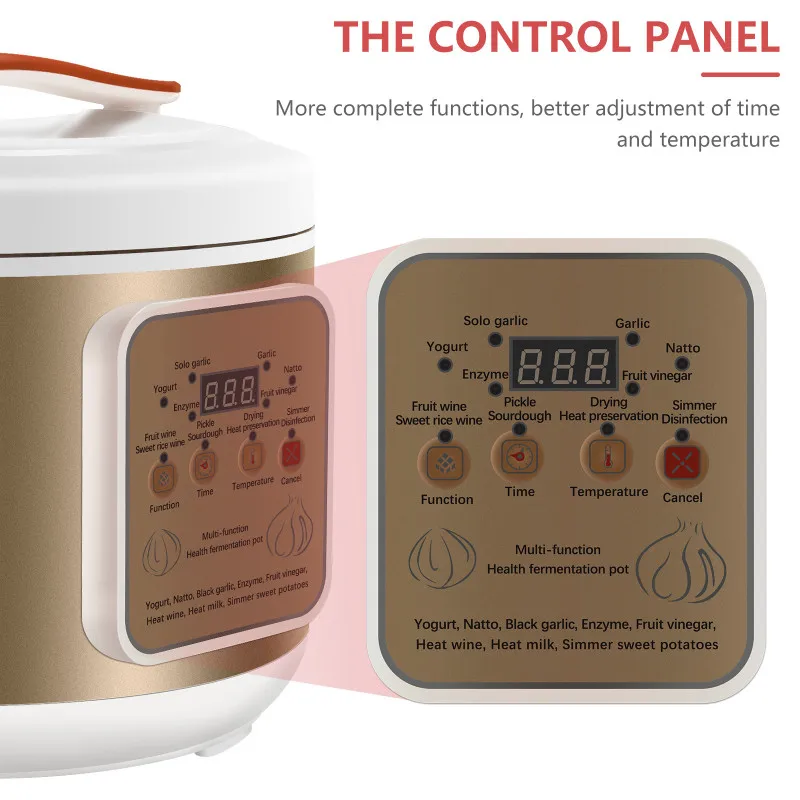 New 5L Black Garlic Fermenting Yoghurt Maker,Kimchi Sweet Rice Wine Maker Dough Vinegar and Enzyme Full Automatic Machine
New 5L Black Garlic Fermenting Yoghurt Maker,Kimchi Sweet Rice Wine Maker Dough Vinegar and Enzyme Full Automatic Machine
