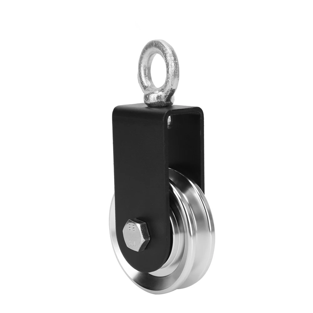 Fitness Workout Stainless Steel Pulley Wire Rope Crane Pulley Block Hanging Wire Towing Wheel For Rope
Fitness Workout Stainless Steel Pulley Wire Rope Crane Pulley Block Hanging Wire Towing Wheel For Rope