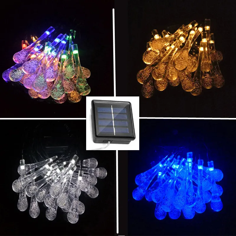 Solar Led Light Garden Decoration Outdoor Water Drops Solar Lamp String Lights Fairy Holiday Christmas Party Garland Waterproof
Solar Led Light Garden Decoration Outdoor Water Drops Solar Lamp String Lights Fairy Holiday Christmas Party Garland Waterproof
