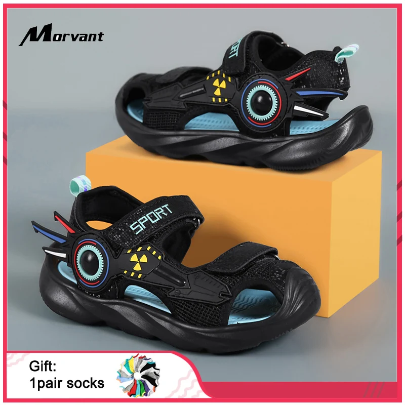 Kids Sandals Lightweight and Comfortable Summer Kids Sandals Mecha Style Boys Soft-soled Beach Shoes Buckle Design
Kids Sandals Lightweight and Comfortable Summer Kids Sandals Mecha Style Boys Soft-soled Beach Shoes Buckle Design